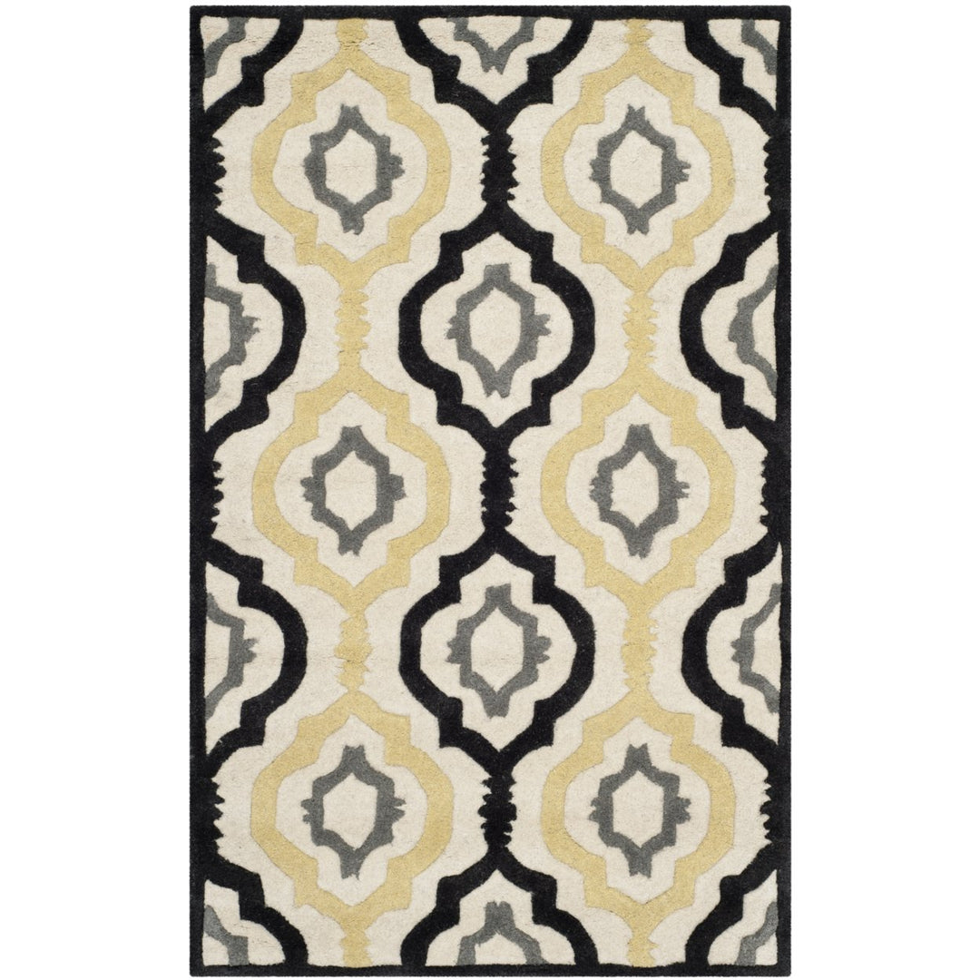 SAFAVIEH Chatham CHT747A Handmade Ivory / Multi Rug Image 1