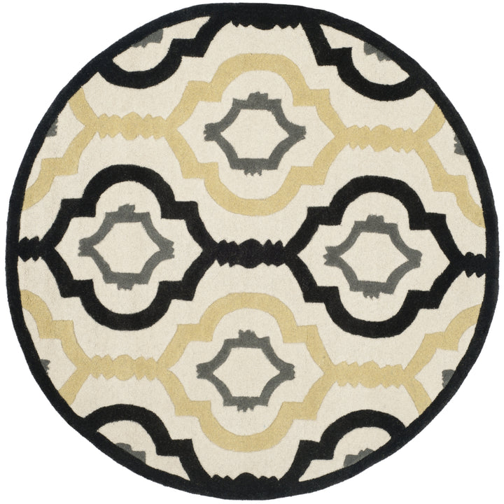 SAFAVIEH Chatham CHT747A Handmade Ivory / Multi Rug Image 5