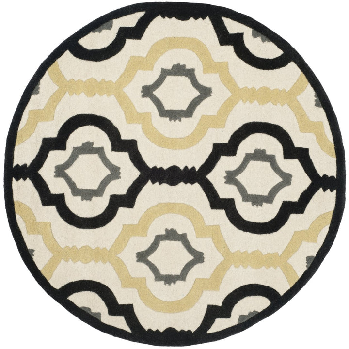 SAFAVIEH Chatham CHT747A Handmade Ivory / Multi Rug Image 1