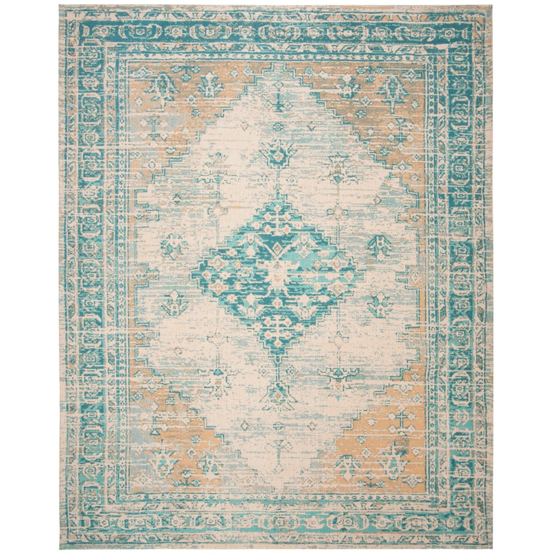 SAFAVIEH Classic Vintage Collection CLV113J Aqua Rug Image 1