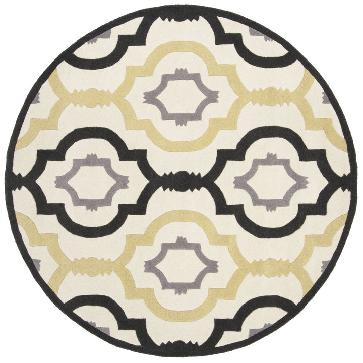 SAFAVIEH Chatham CHT747A Handmade Ivory / Multi Rug Image 8