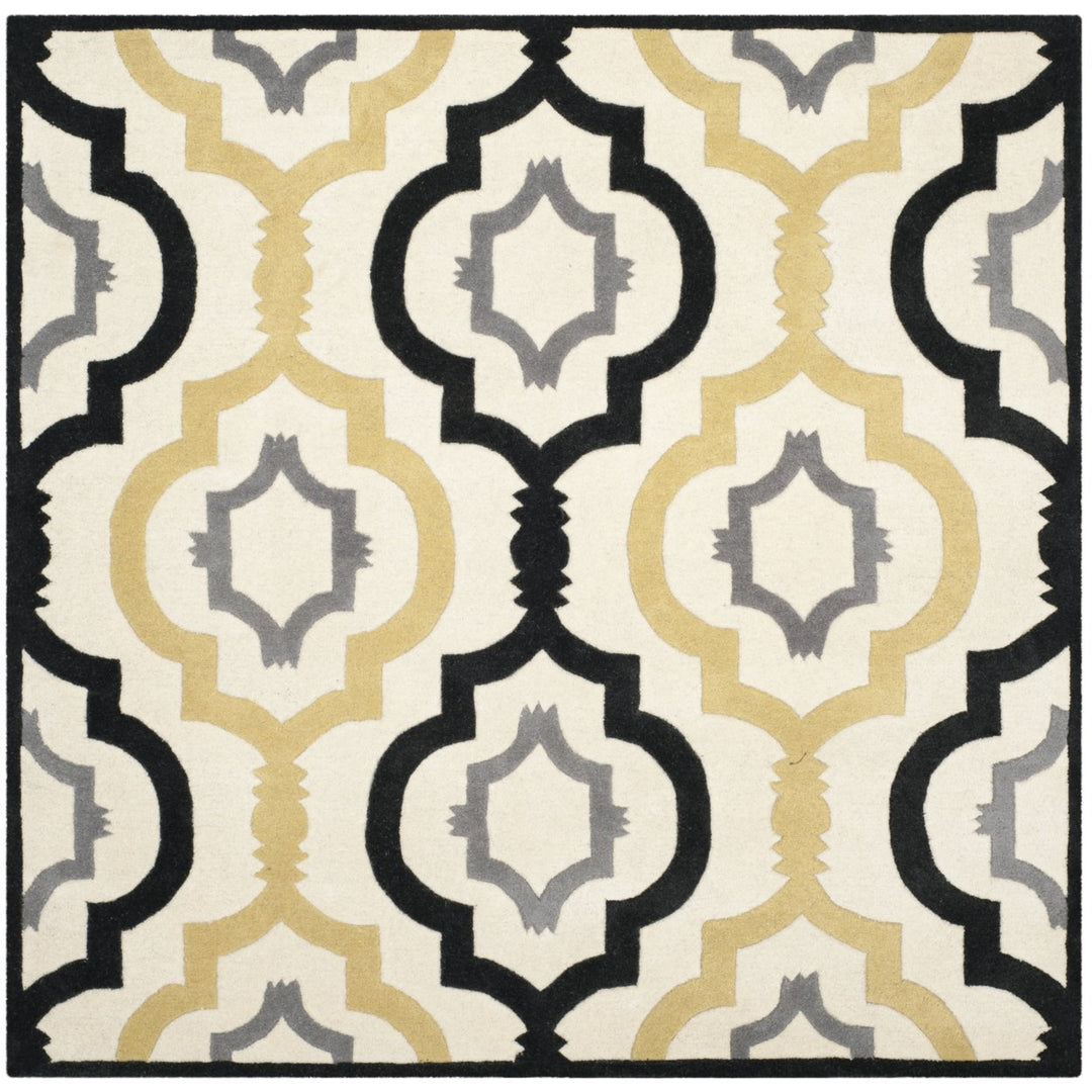 SAFAVIEH Chatham CHT747A Handmade Ivory / Multi Rug Image 9