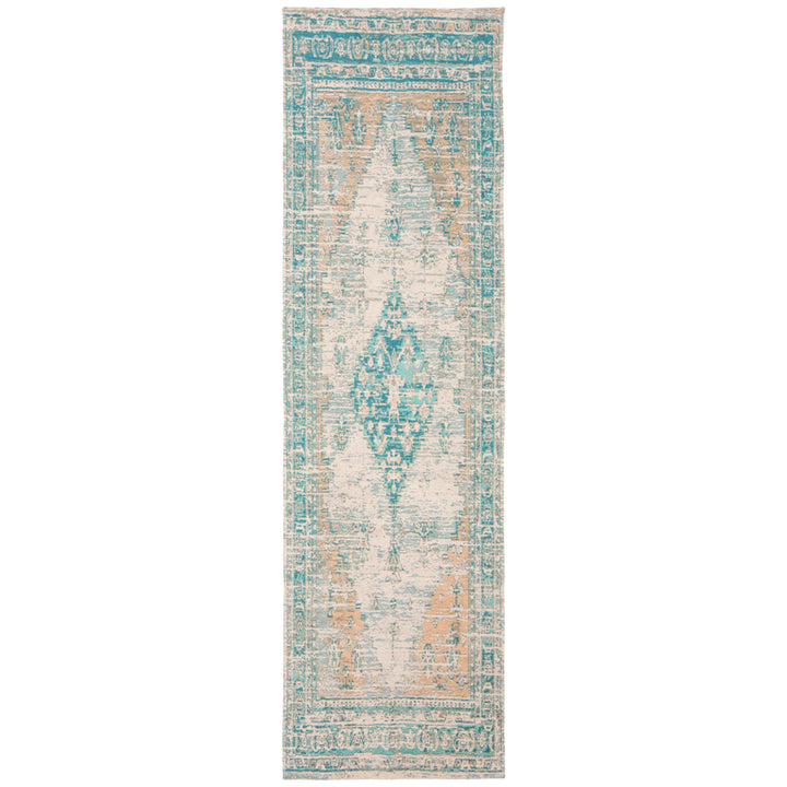 SAFAVIEH Classic Vintage Collection CLV113J Aqua Rug Image 3