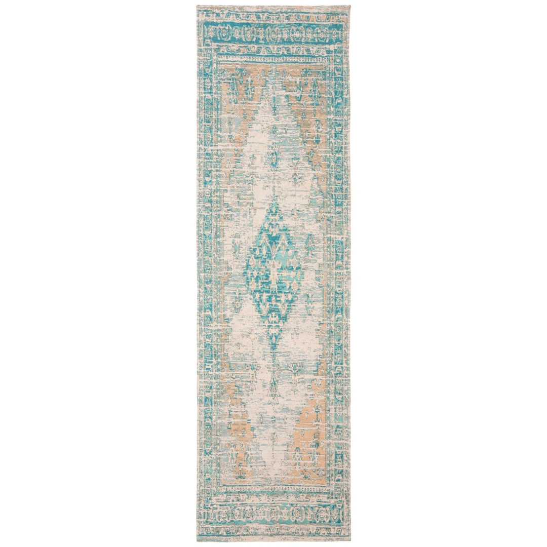 SAFAVIEH Classic Vintage Collection CLV113J Aqua Rug Image 1