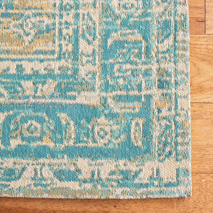 SAFAVIEH Classic Vintage Collection CLV113J Aqua Rug Image 4