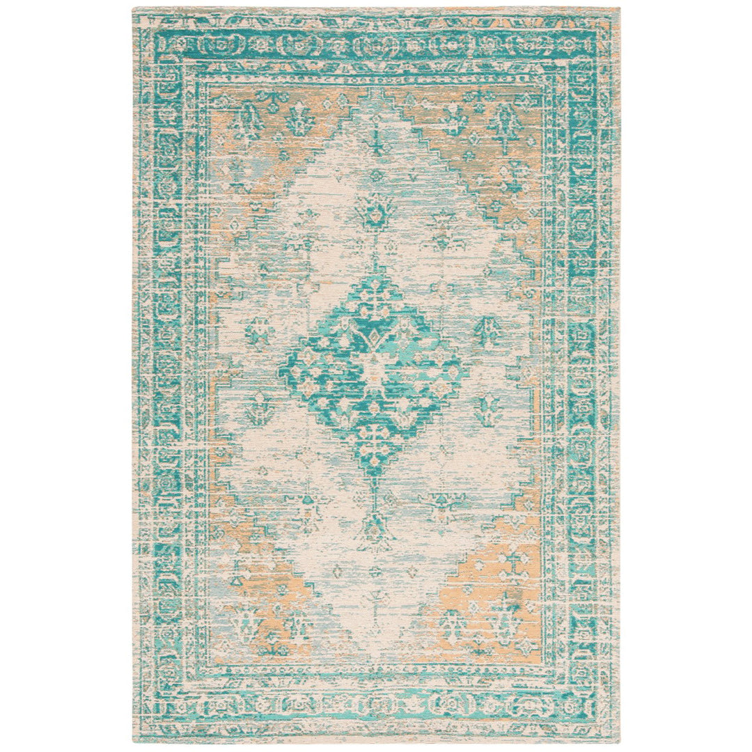 SAFAVIEH Classic Vintage Collection CLV113J Aqua Rug Image 5