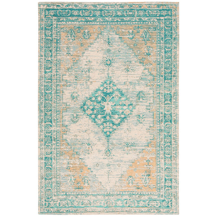 SAFAVIEH Classic Vintage Collection CLV113J Aqua Rug Image 5