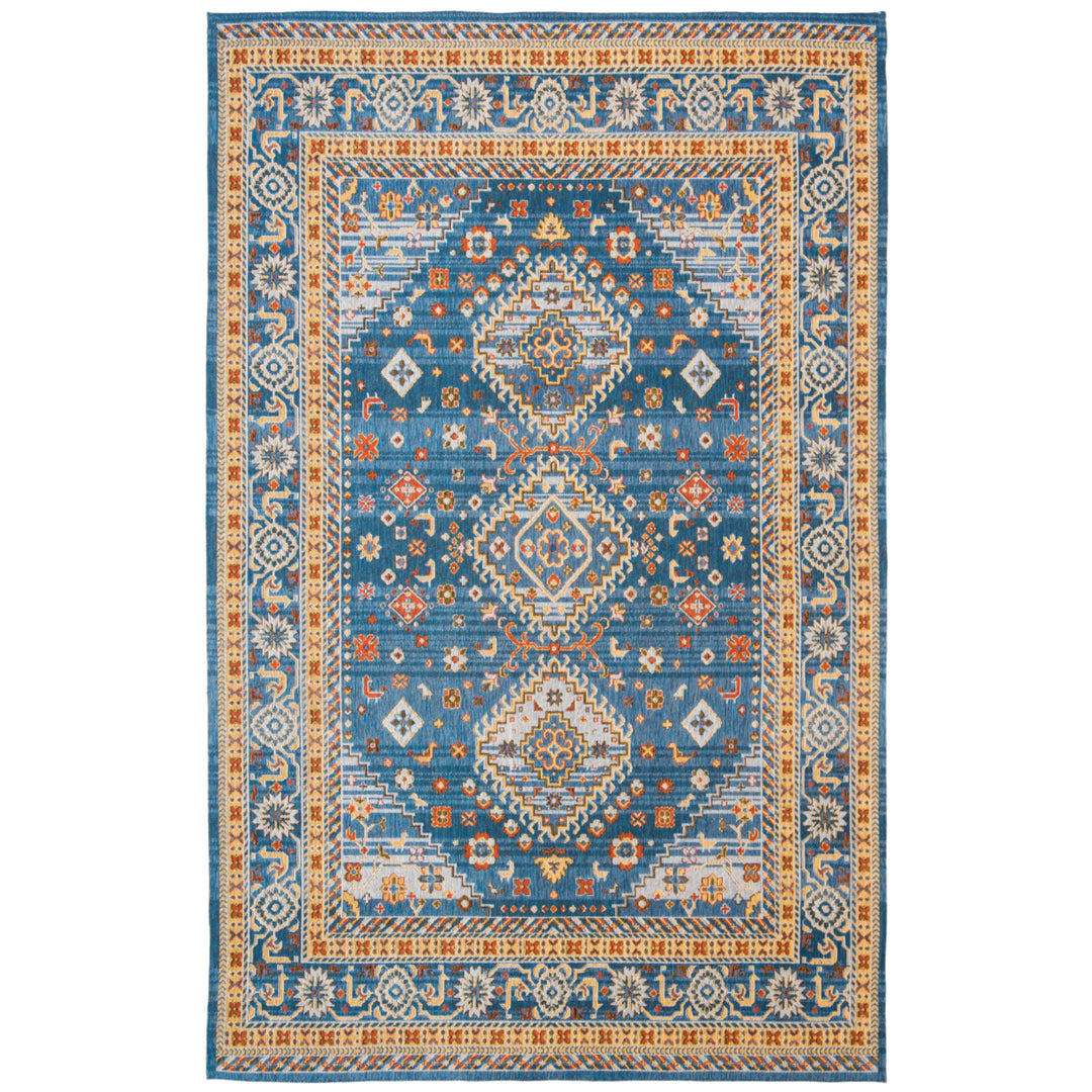 SAFAVIEH Classic Vintage CLV114M Blue / Gold Rug Image 1