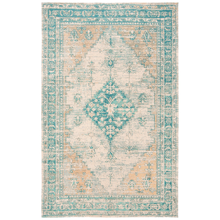 SAFAVIEH Classic Vintage Collection CLV113J Aqua Rug Image 6