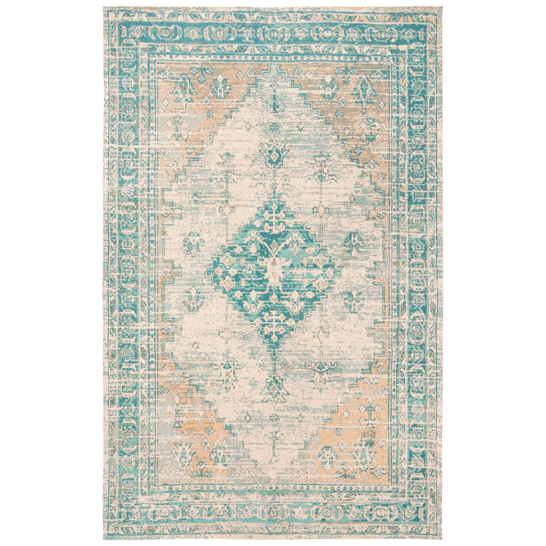 SAFAVIEH Classic Vintage Collection CLV113J Aqua Rug Image 1