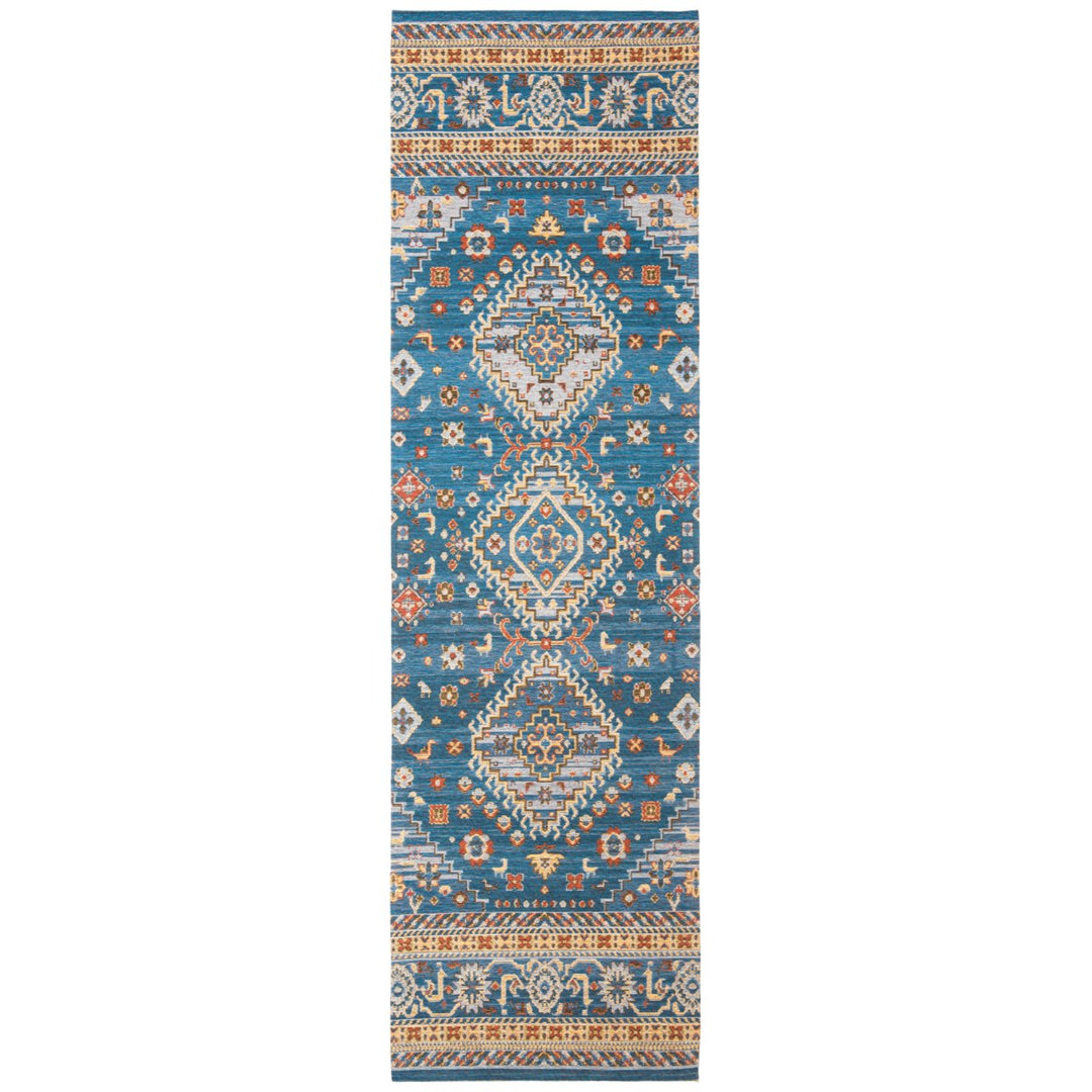 SAFAVIEH Classic Vintage CLV114M Blue / Gold Rug Image 1