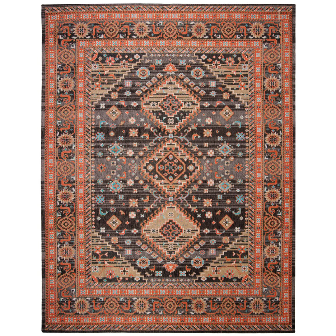 SAFAVIEH Classic Vintage CLV114Z Black / Rust Rug Image 1