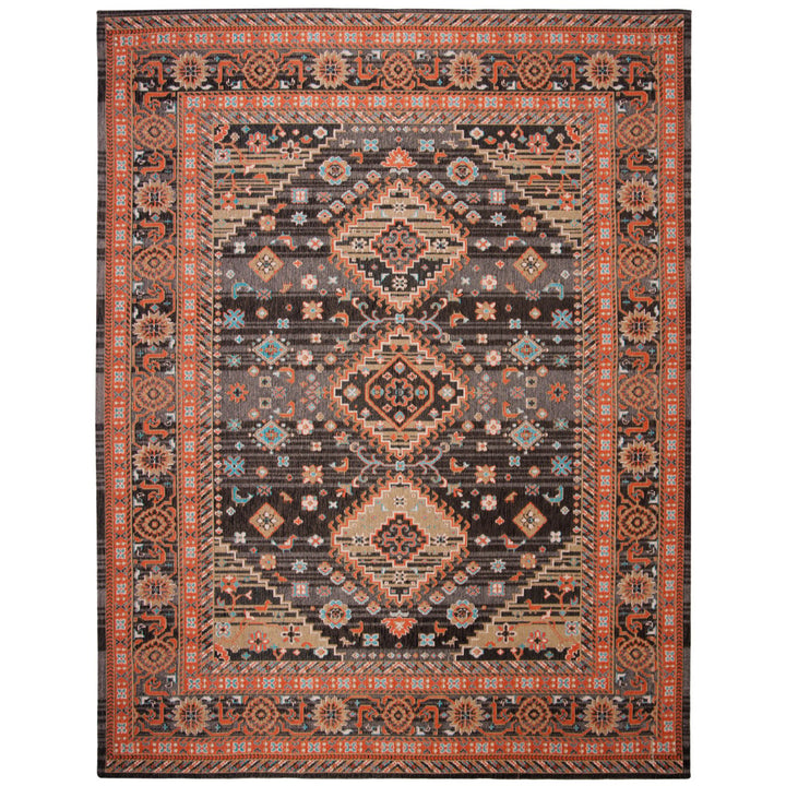 SAFAVIEH Classic Vintage CLV114Z Black / Rust Rug Image 1