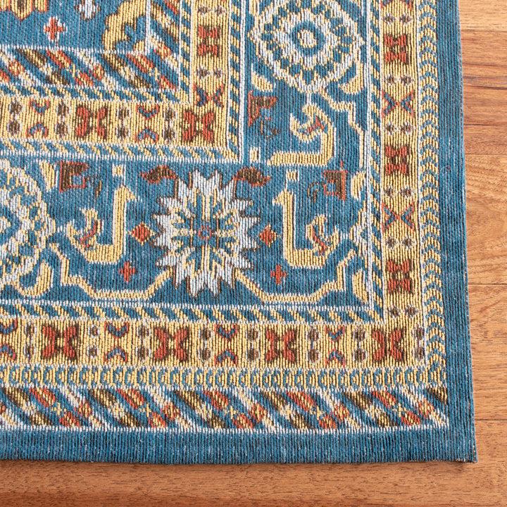 SAFAVIEH Classic Vintage CLV114M Blue / Gold Rug Image 4