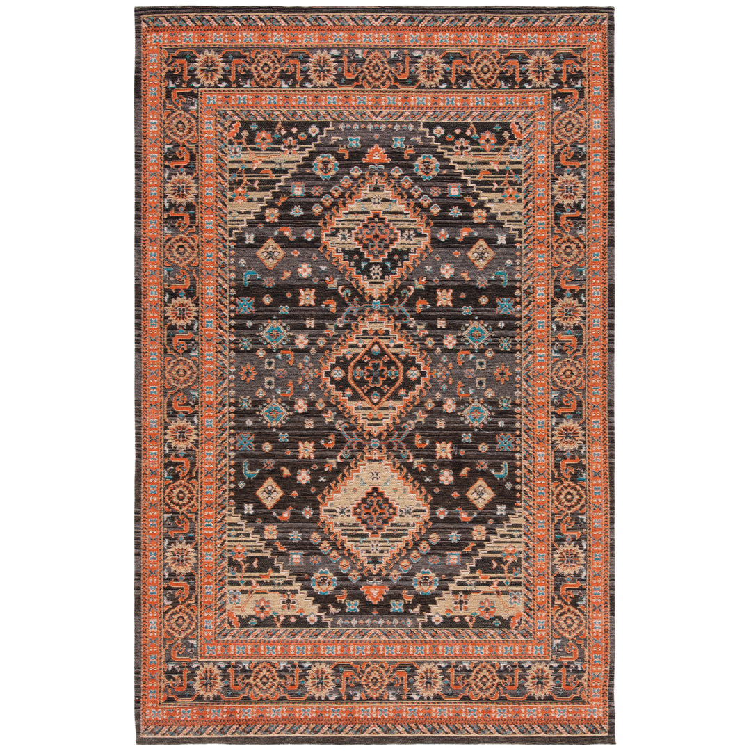 SAFAVIEH Classic Vintage CLV114Z Black / Rust Rug Image 7