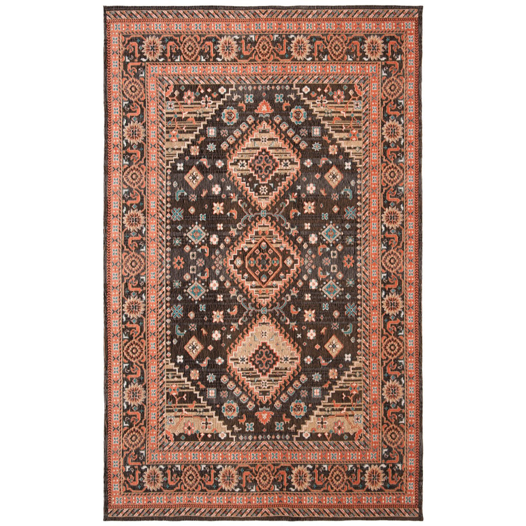 SAFAVIEH Classic Vintage CLV114Z Black / Rust Rug Image 8