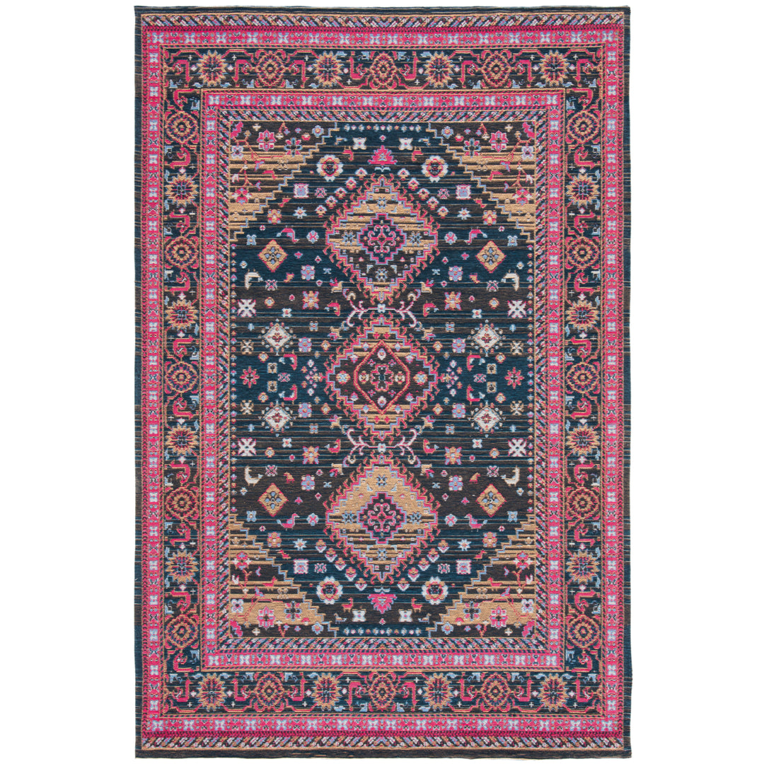 SAFAVIEH Classic Vintage CLV114N Navy / Pink Rug Image 7