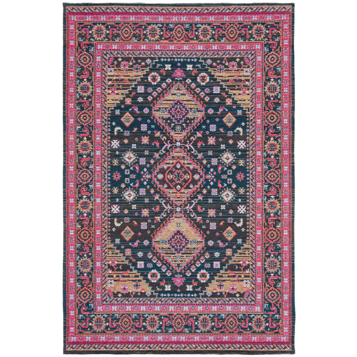 SAFAVIEH Classic Vintage CLV114N Navy / Pink Rug Image 7