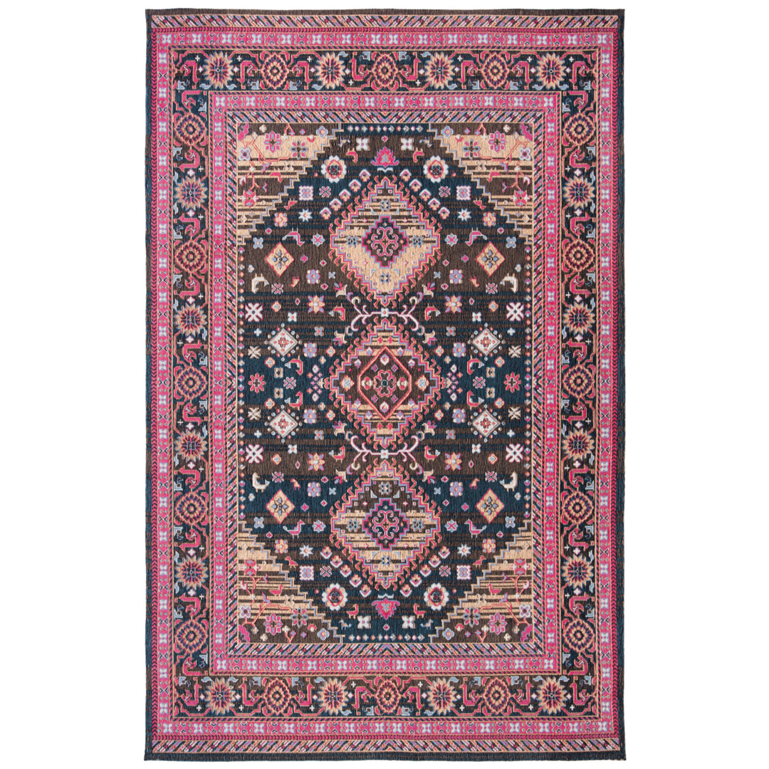 SAFAVIEH Classic Vintage CLV114N Navy / Pink Rug Image 8