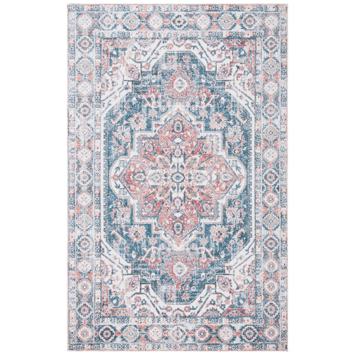 SAFAVIEH Classic Vintage CLV203M Handmade Blue / Red Rug Image 1