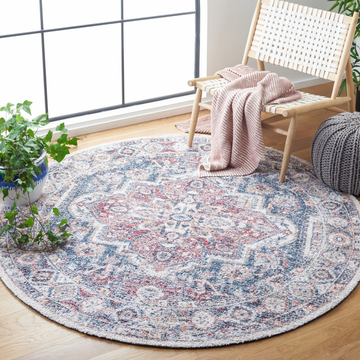 SAFAVIEH Classic Vintage CLV203M Handmade Blue / Red Rug Image 2