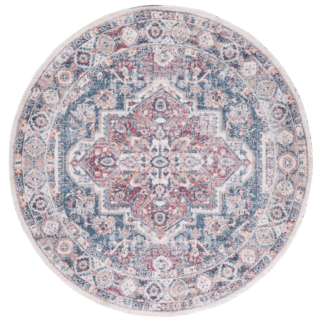 SAFAVIEH Classic Vintage CLV203M Handmade Blue / Red Rug Image 4