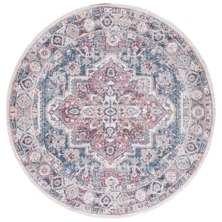 SAFAVIEH Classic Vintage CLV203M Handmade Blue / Red Rug Image 4