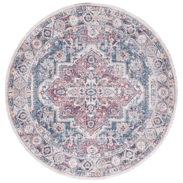 SAFAVIEH Classic Vintage CLV203M Handmade Blue / Red Rug Image 1