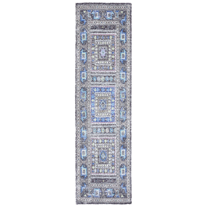 SAFAVIEH Classic Vintage CLV205W Handmade Sage /Blue Rug Image 5