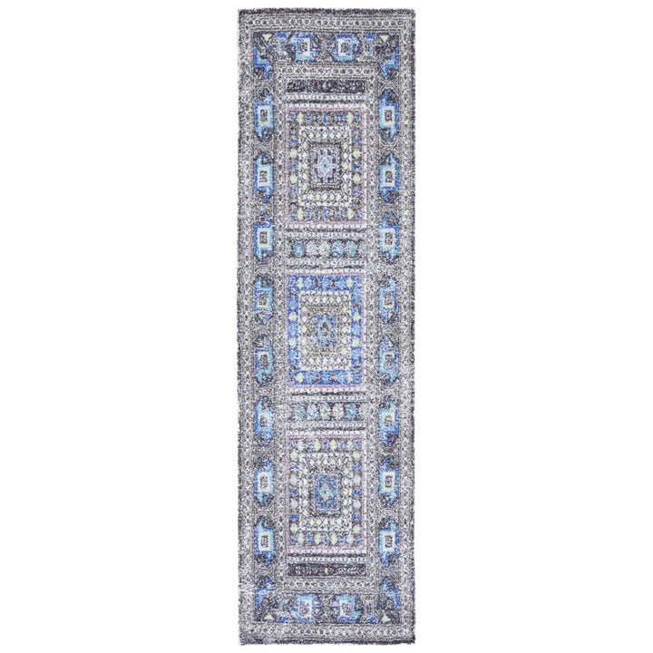 SAFAVIEH Classic Vintage CLV205W Handmade Sage /Blue Rug Image 1