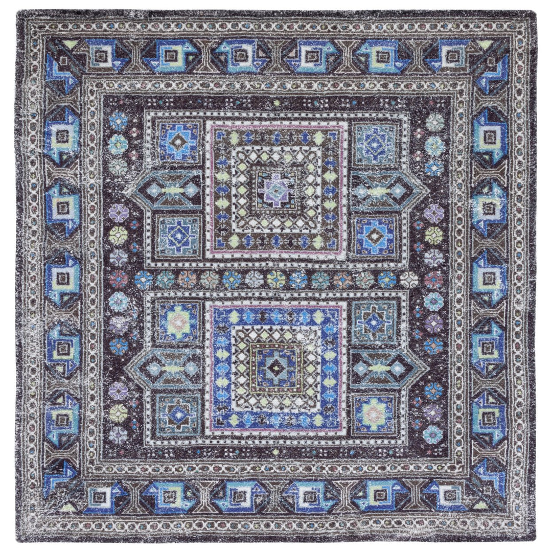 SAFAVIEH Classic Vintage CLV205W Handmade Sage /Blue Rug Image 1