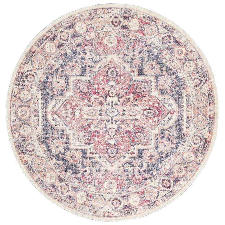 SAFAVIEH Classic Vintage CLV203Q Handmade Red / Blue Rug Image 1