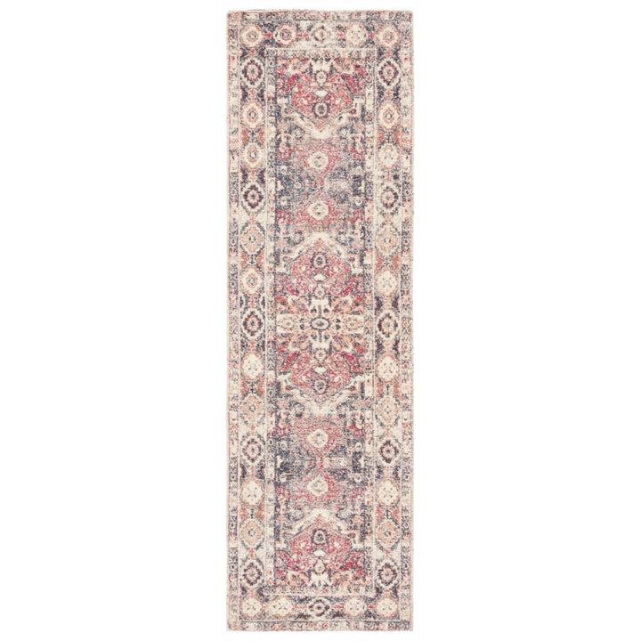 SAFAVIEH Classic Vintage CLV203Q Handmade Red / Blue Rug Image 1