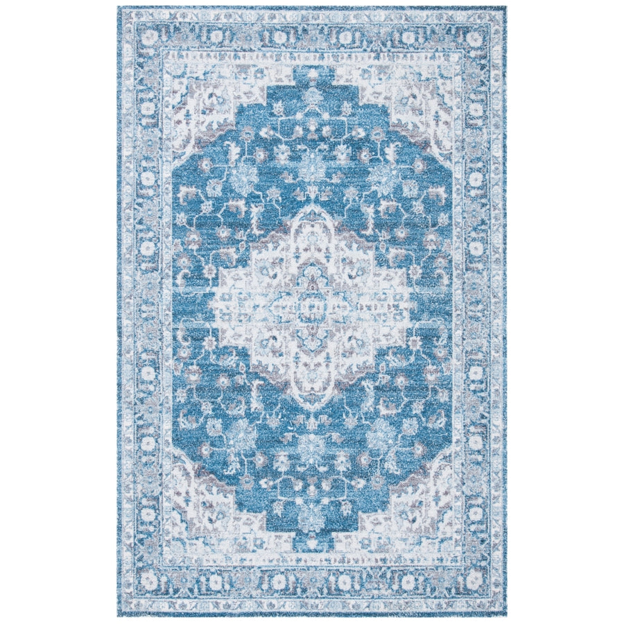 SAFAVIEH Classic Vintage CLV206M Handmade Blue /Grey Rug Image 1