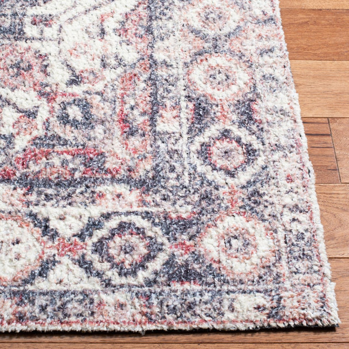 SAFAVIEH Classic Vintage CLV203Q Handmade Red / Blue Rug Image 7