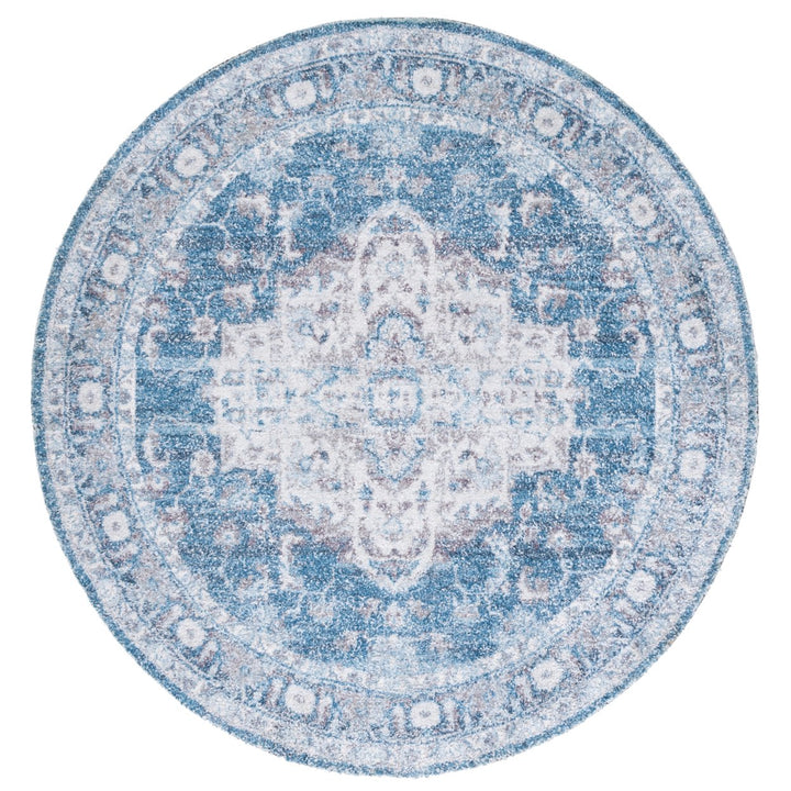 SAFAVIEH Classic Vintage CLV206M Handmade Blue /Grey Rug Image 1