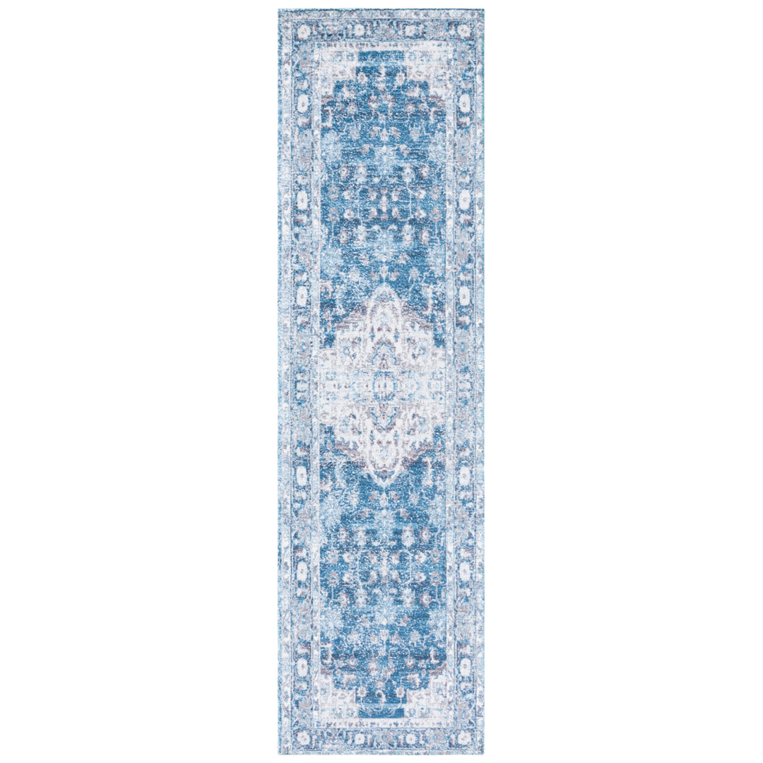 SAFAVIEH Classic Vintage CLV206M Handmade Blue /Grey Rug Image 5