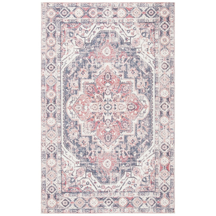 SAFAVIEH Classic Vintage CLV203Q Handmade Red / Blue Rug Image 1