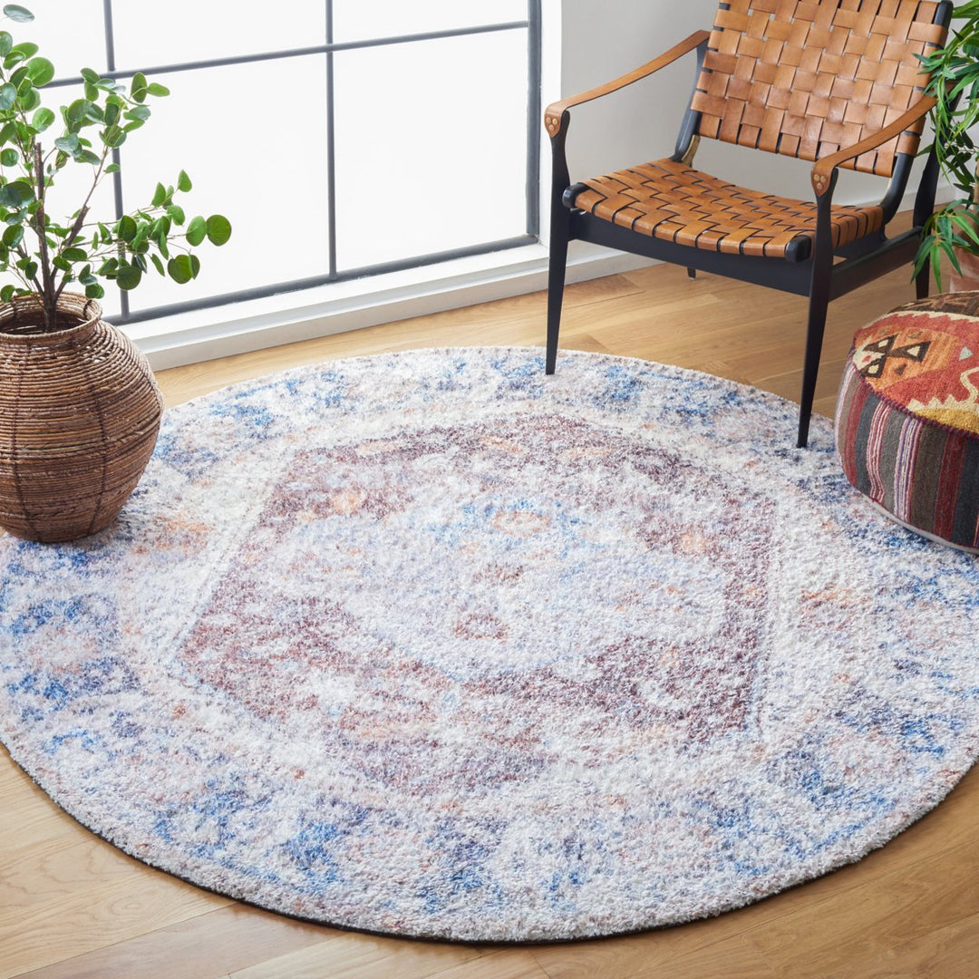 SAFAVIEH Classic Vintage CLV207P Handmade Rust /Blue Rug Image 2