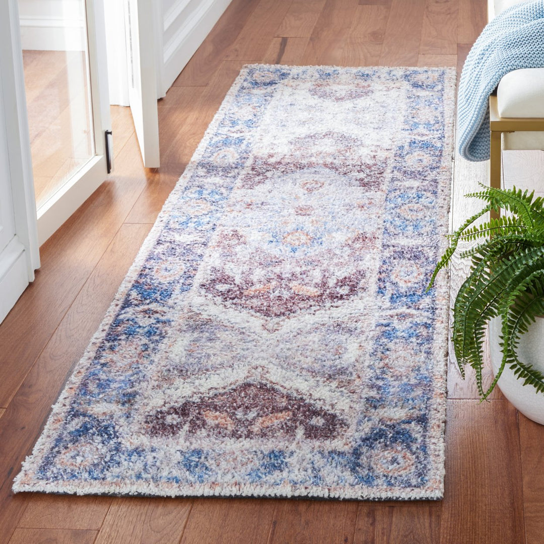 SAFAVIEH Classic Vintage CLV207P Handmade Rust /Blue Rug Image 3