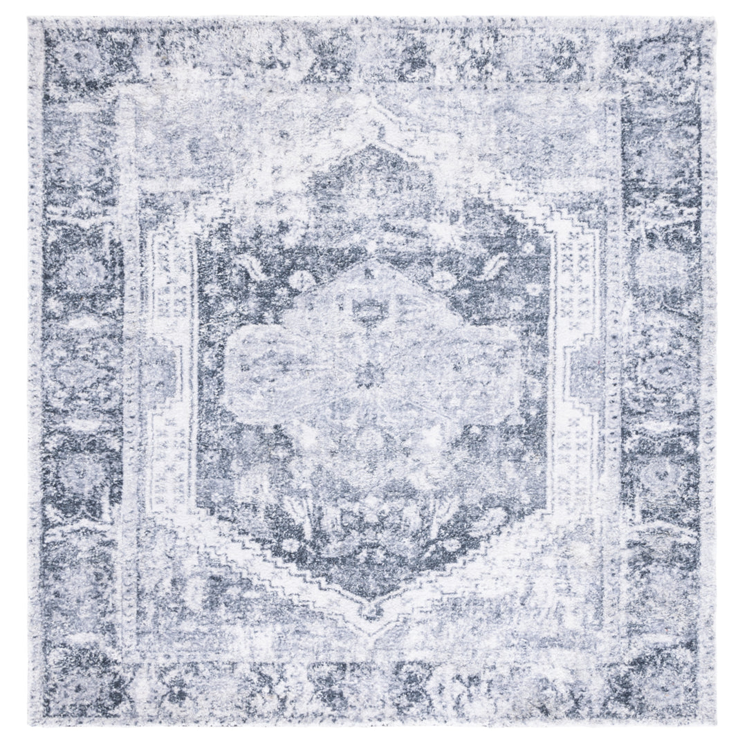 SAFAVIEH Classic Vintage CLV207G Silver / Dark Grey Rug Image 6