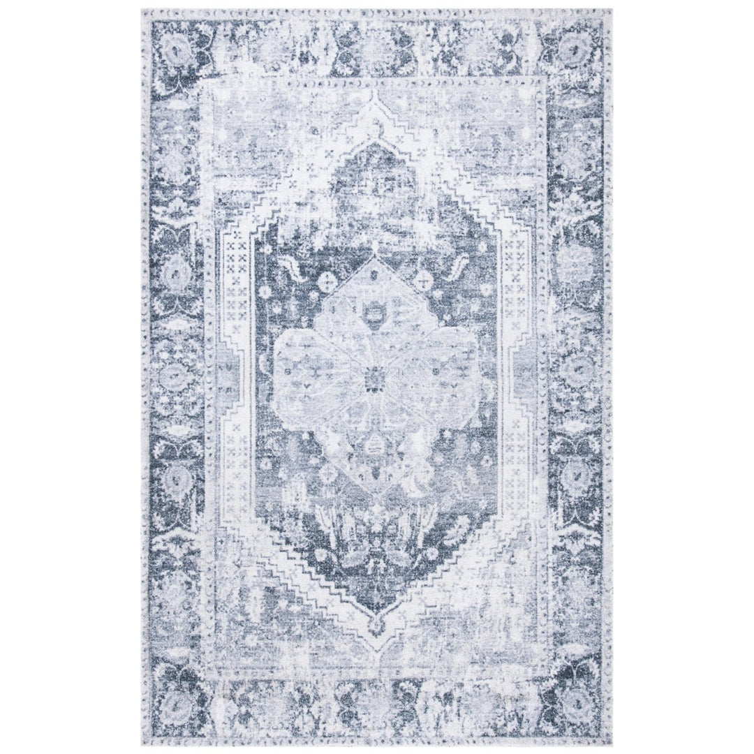 SAFAVIEH Classic Vintage CLV207G Silver / Dark Grey Rug Image 1