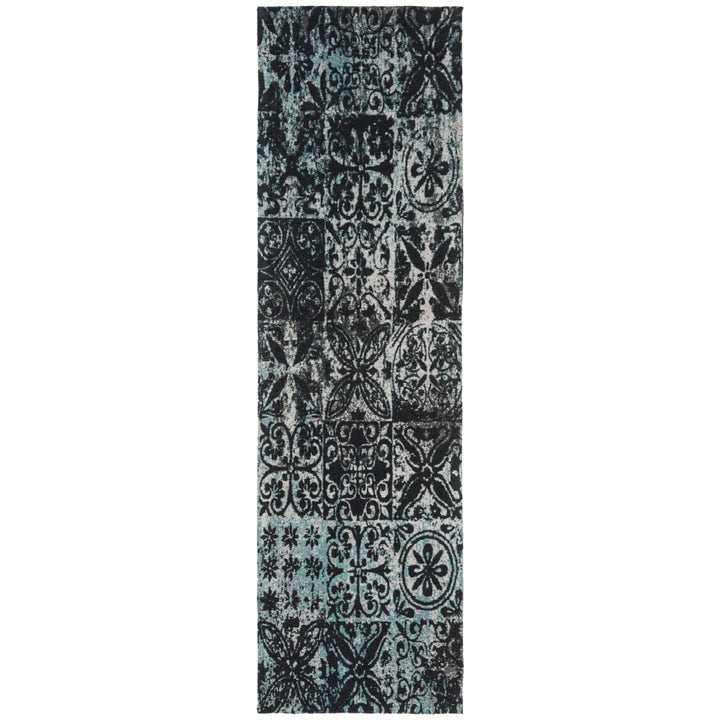 SAFAVIEH Classic Vintage CLV221A Teal / Black Rug Image 5