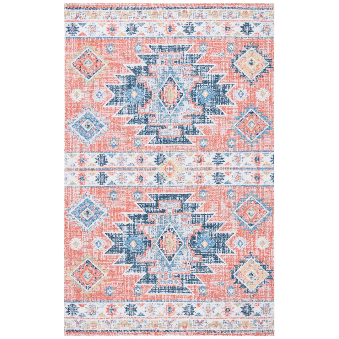 SAFAVIEH Classic Vintage CLV208M Handmade Blue /Rust Rug Image 10