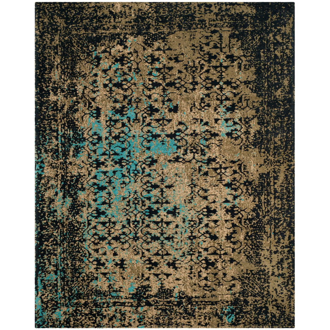 SAFAVIEH Classic Vintage CLV223B Black / Olive Rug Image 1