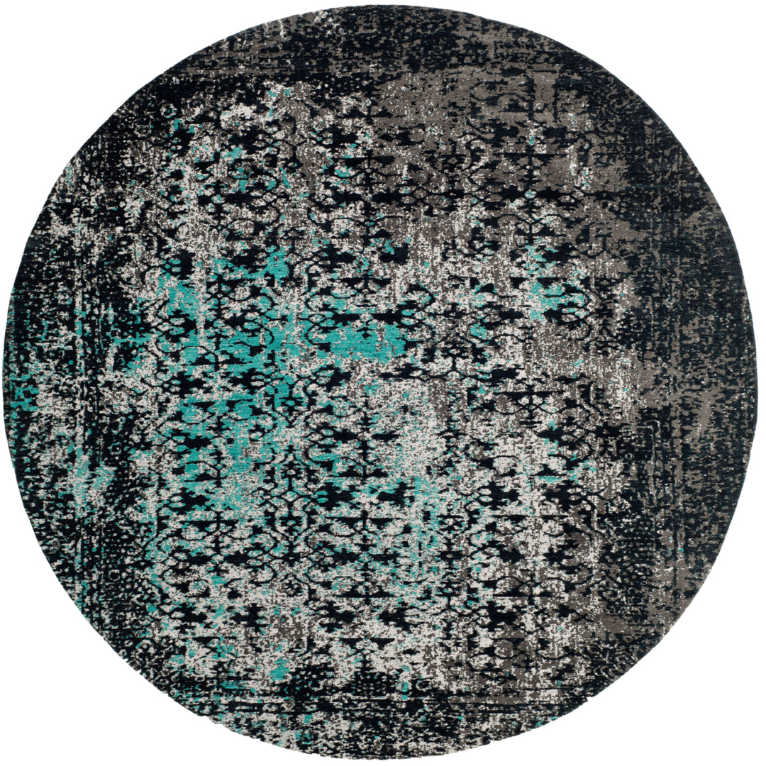 SAFAVIEH Classic Vintage CLV223C Navy / Teal Rug Image 4