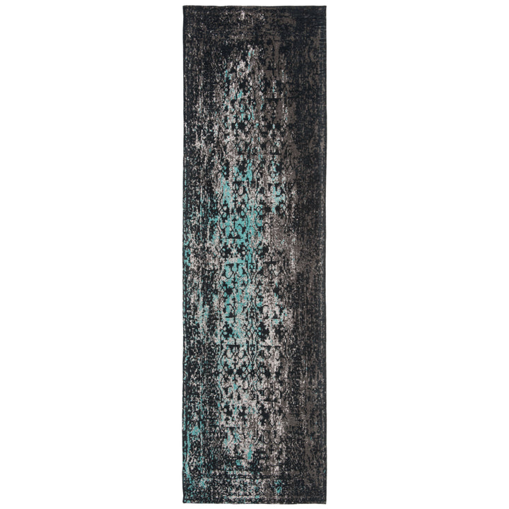 SAFAVIEH Classic Vintage CLV223C Navy / Teal Rug Image 5