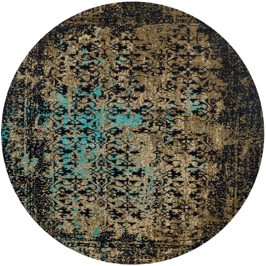 SAFAVIEH Classic Vintage CLV223B Black / Olive Rug Image 4