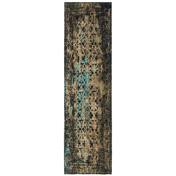 SAFAVIEH Classic Vintage CLV223B Black / Olive Rug Image 5