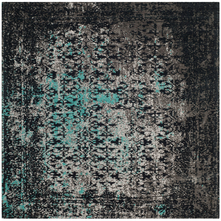 SAFAVIEH Classic Vintage CLV223C Navy / Teal Rug Image 6